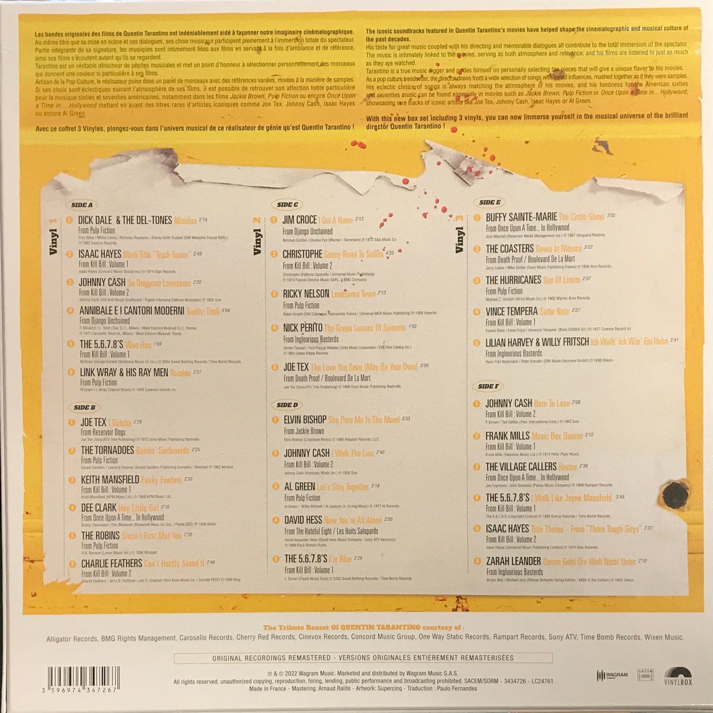 The Music Tribute Boxset of Quentin Tarantino (3LP)