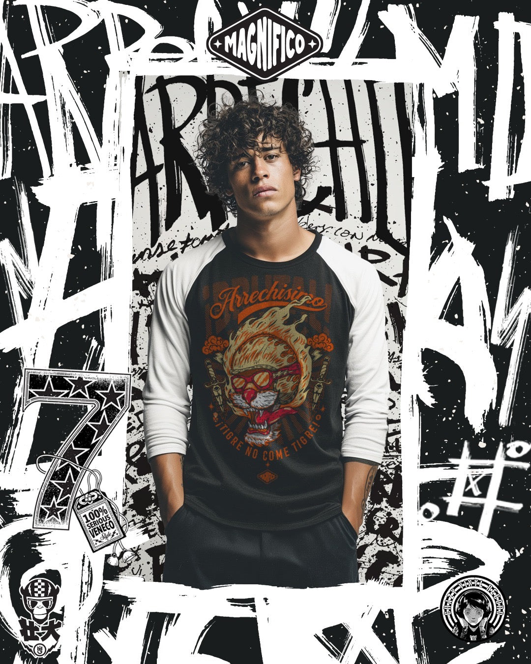 Magnifico Arrechisimo Collection T shirts - Men model (Preorder)