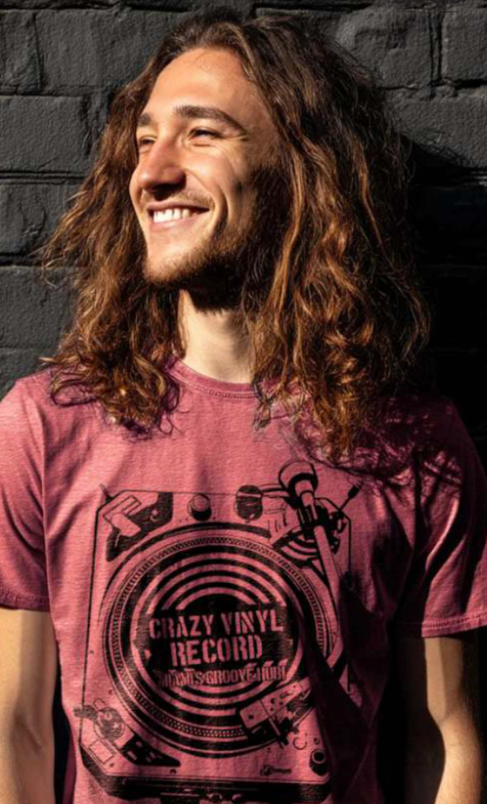 Crazy Vinyl Record - Rose Gold T shirt (Preorder Now)
