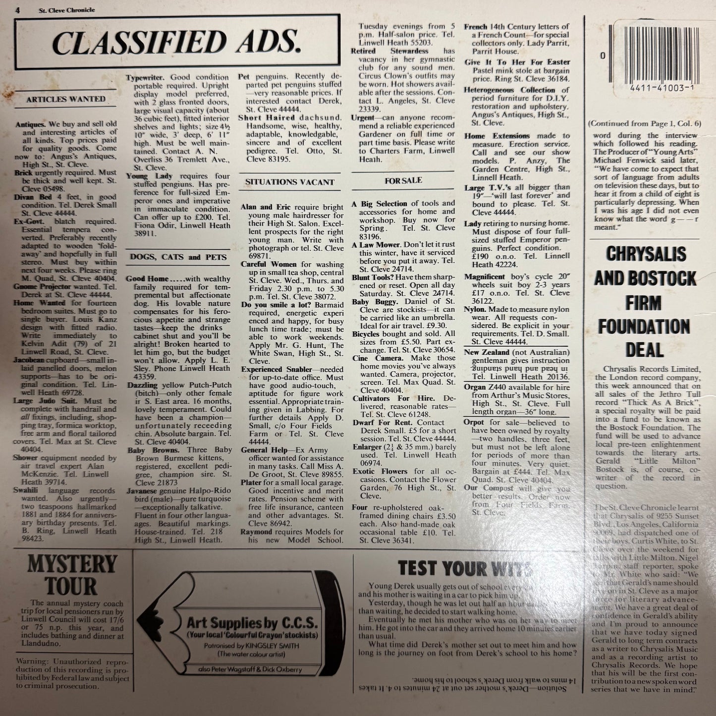 Jethro Tull - Thick as a brick