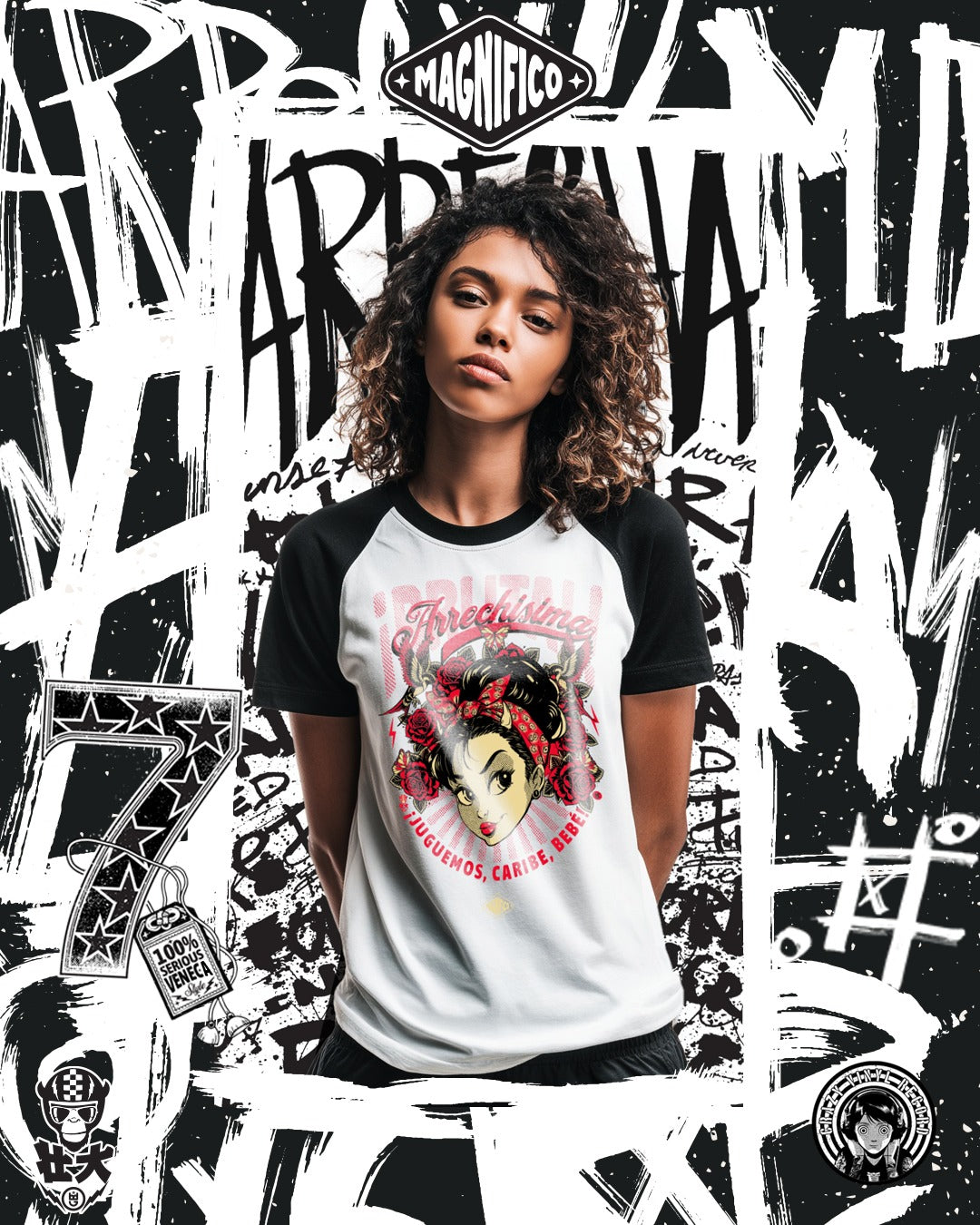 Magnifico Arrechisimo Collection T shirts - Women model (Preorder)