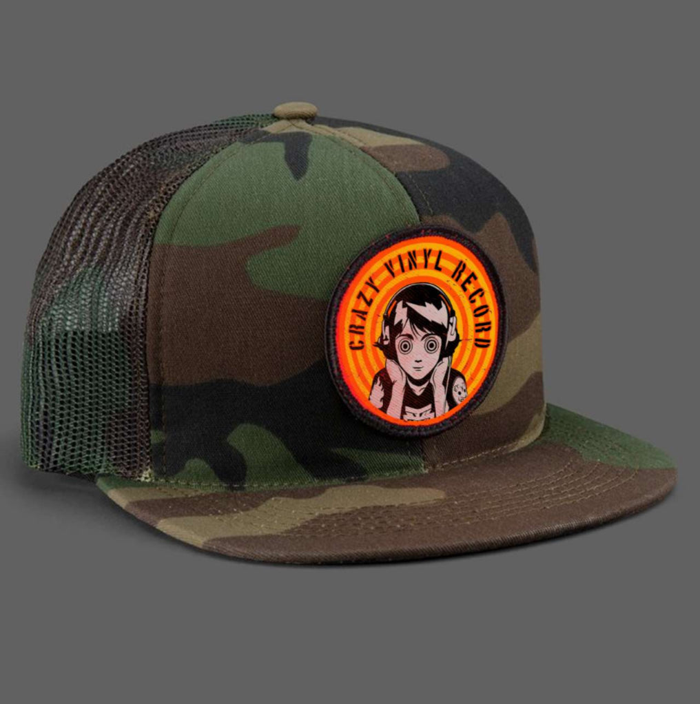 Crazy Vinyl Record - Camo Otto Cap